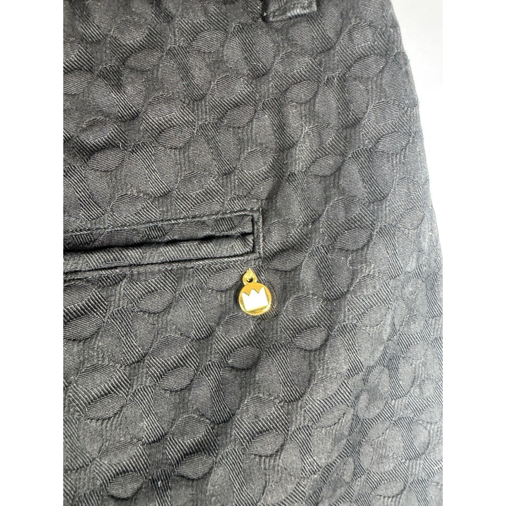 Crown & Ivy Black Scalloped Eyelet Shorts | Preppy Summer Tailored Shorts Sz 8 - Picture 7 of 7